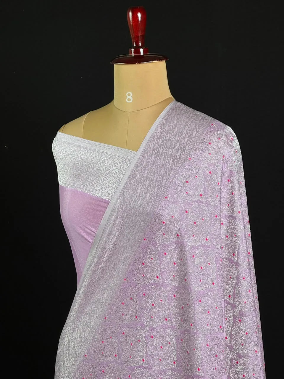 Semi Georgette Silk Saree with Banarasi Zari Weaving