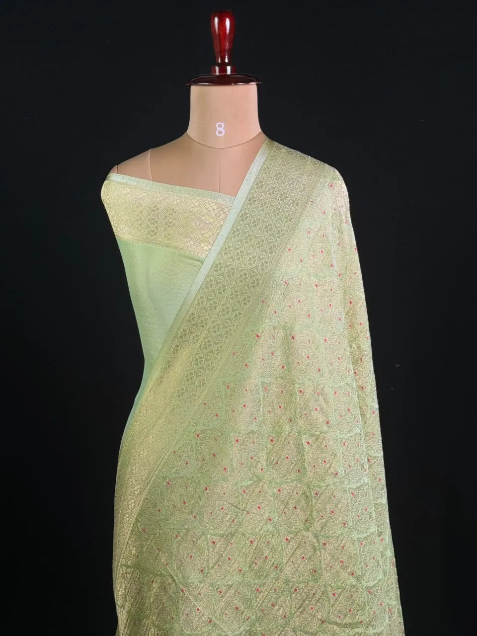 Semi Georgette Silk Saree with Banarasi Zari Weaving 