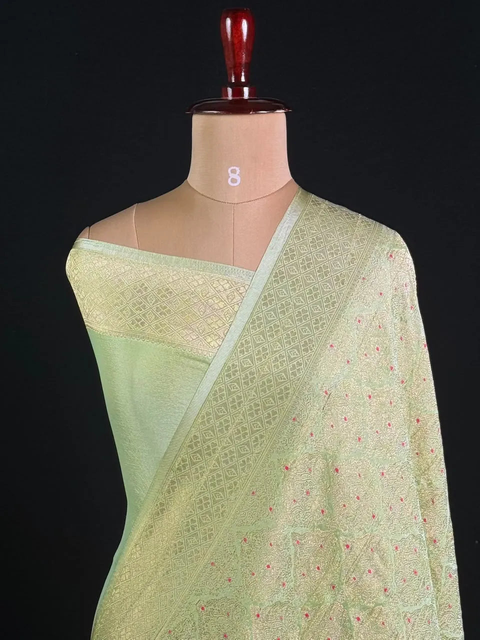 Semi Georgette Silk Saree with Banarasi Zari Weaving 