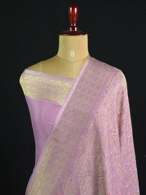 Semi Georgette Silk Saree with Banarasi Zari Weaving 