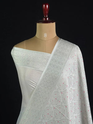 Semi Georgette Silk Saree with Banarasi Zari Weaving 