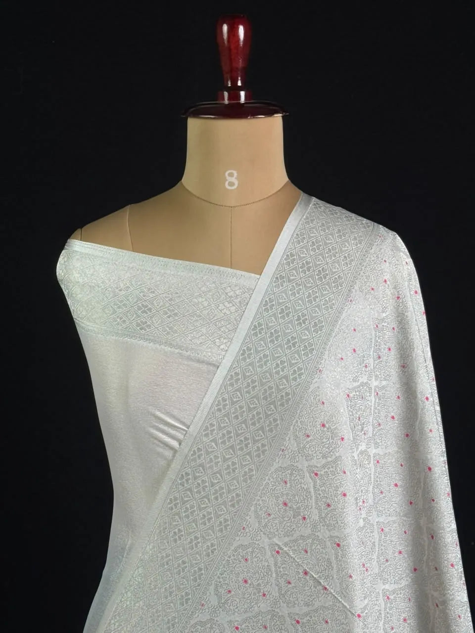 Semi Georgette Silk Saree with Banarasi Zari Weaving 