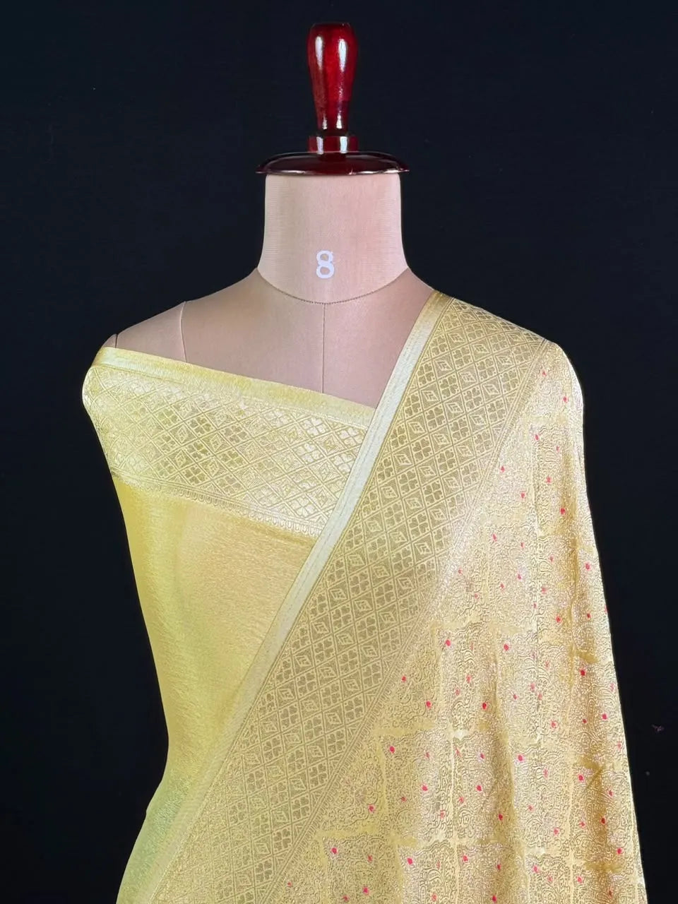 Semi Georgette Silk Saree with Banarasi Zari Weaving 