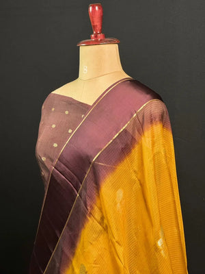 Contemporary Semi Crepe Silk Saree for Party Wear