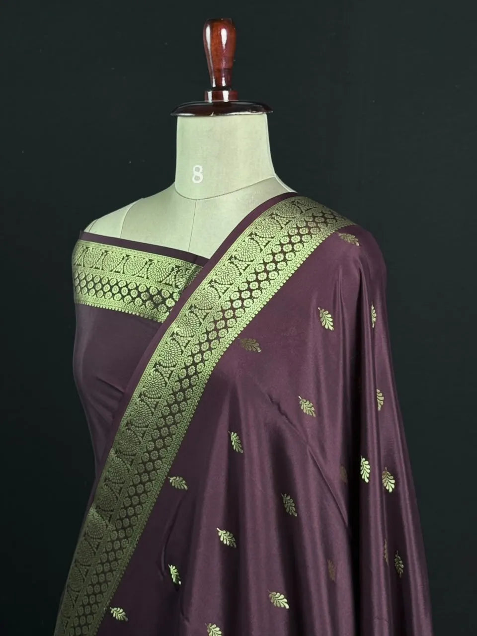 Pure Mysore Silk Saree with Traditional Zari Border