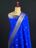 Pure Mysore Silk Saree with Traditional Zari Border
