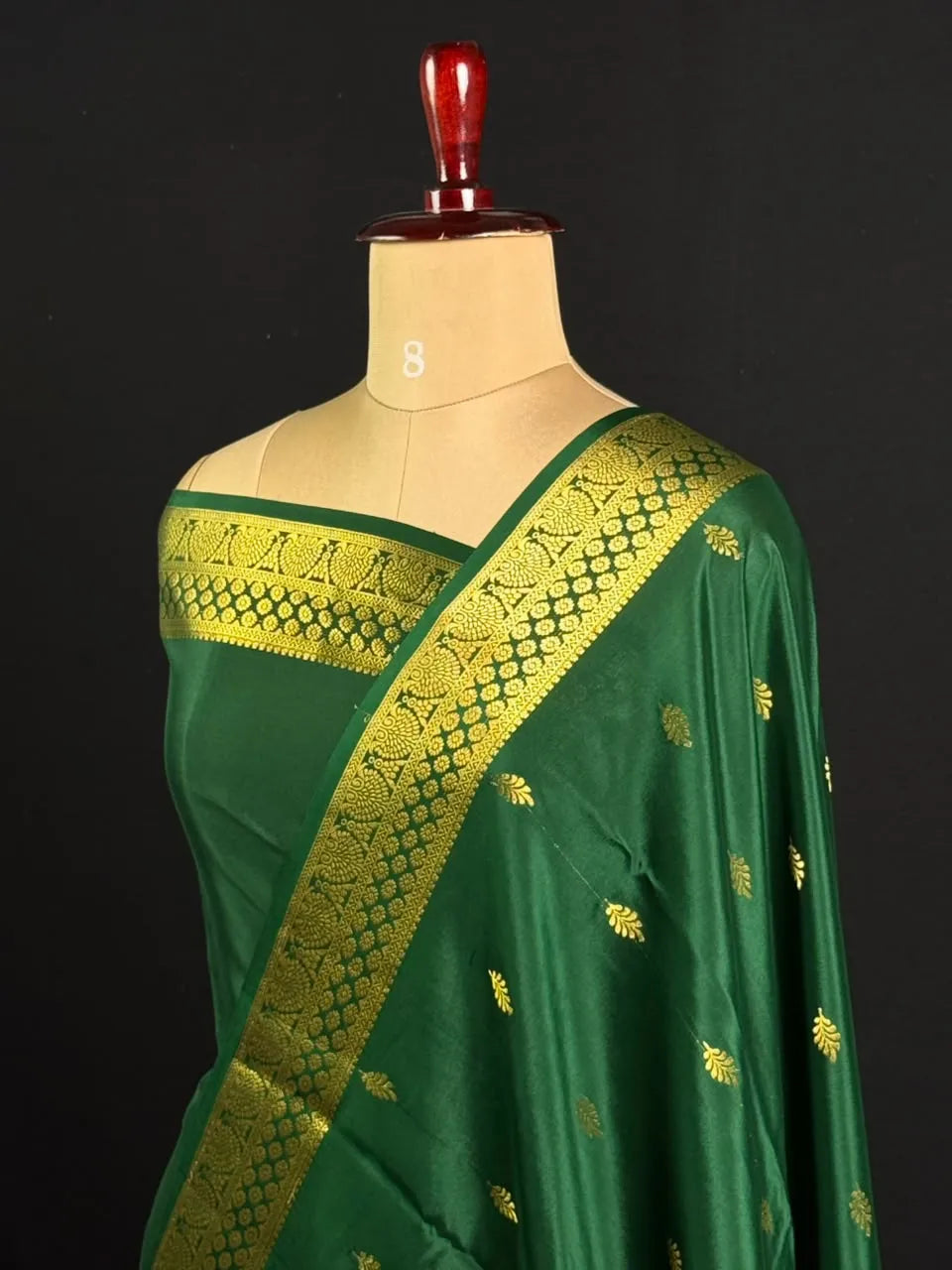 Pure Mysore Silk Saree with Traditional Zari Border