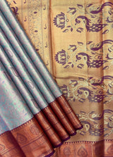 Semi Kanjivaram Silk Saree-A Monika