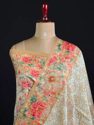 Luxury Tussar Silk Weave-ANTIQUE GOLA