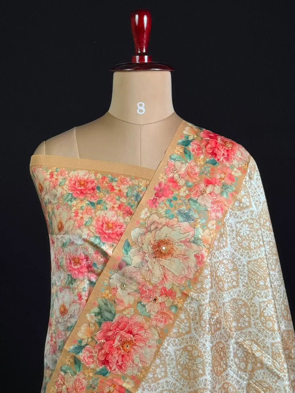 Luxury Tussar Silk Weave-ANTIQUE GOLA