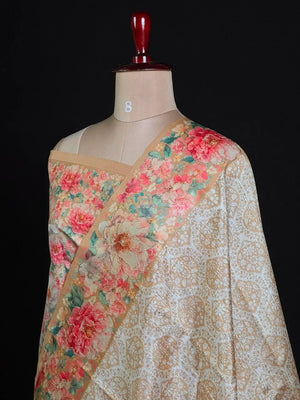 Luxury Tussar Silk Weave-ANTIQUE GOLA