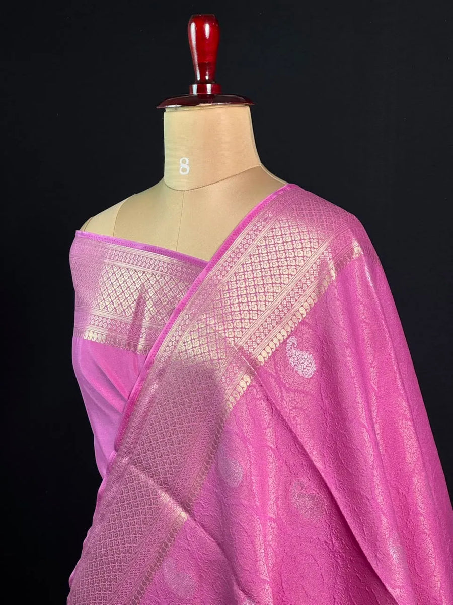 Binny Crepe Saree – Crape Delight-ART BROCKET