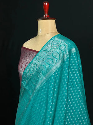 Modern Georgette Art Silk Saree