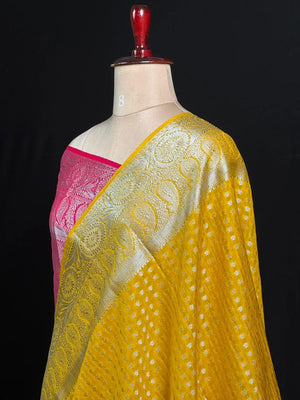 Modern Georgette Art Silk Saree 