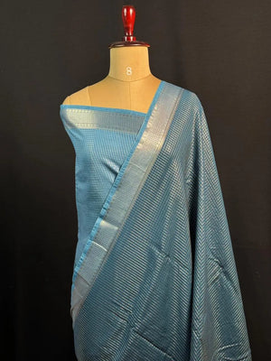 Classic Musk Chex Soft Silk Saree-(ASSAM CHECKS)
