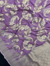 Banarasi Semi Khaddi Chiffon Saree