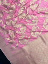 Banarasi Semi Khaddi Chiffon Saree