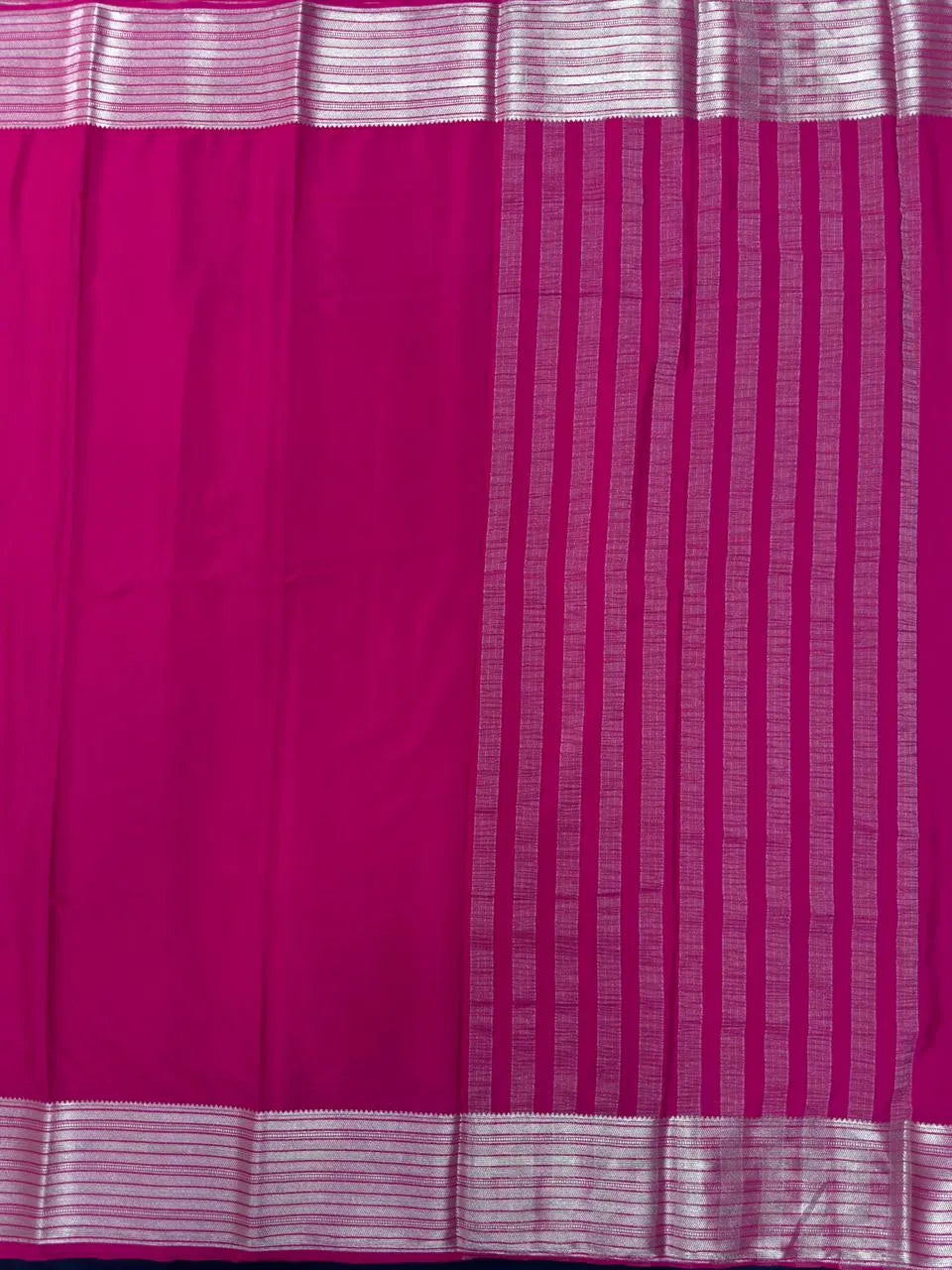 Premium Semi Mysore Crepe Saree – A Touch of Silk Sophistication (Aaruthi)