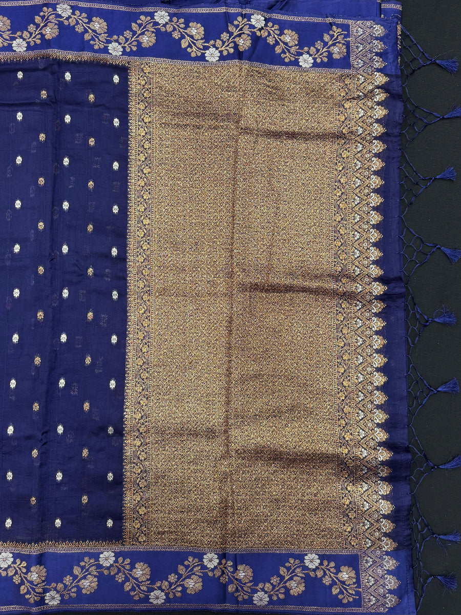 Classic Raw Mango Silk Saree – Perfect Blend of Style & Tradition (Aarzoo Viscose)