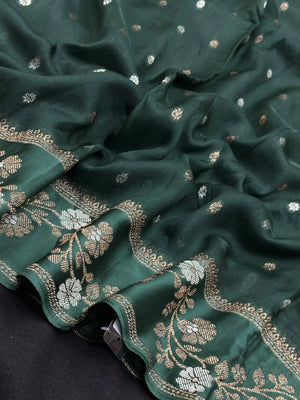 Classic Raw Mango Silk Saree – Perfect Blend of Style & Tradition (Aarzoo Viscose)