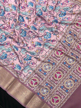 Digital Ajrak Crepe Silk Saree