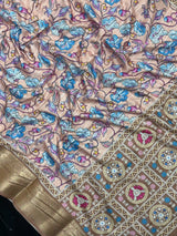 Digital Ajrak Crepe Silk Saree