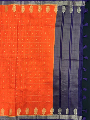 Radiant Charm in Semi Mysore Crepe Silk Saree (Akhoba Print) 