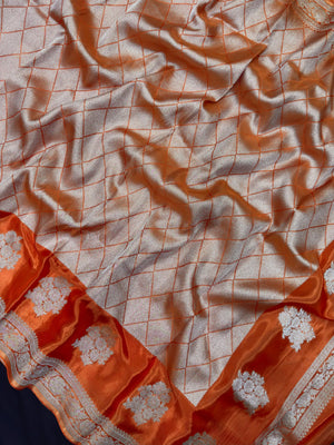 Elegant Raw Mango Silk Saree with Rich Texture (Alfi Buta)