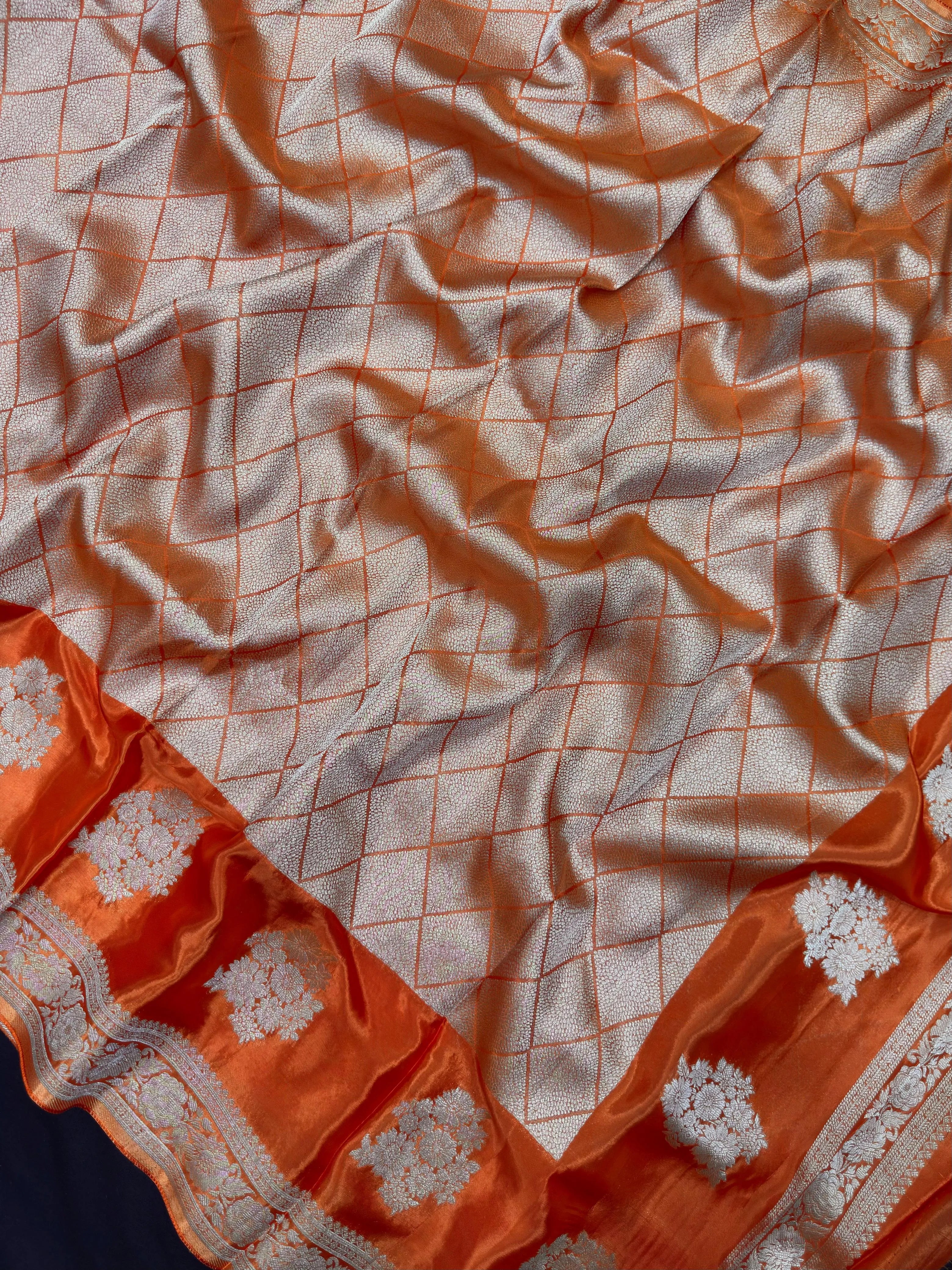 Elegant Raw Mango Silk Saree with Rich Texture (Alfi Buta)