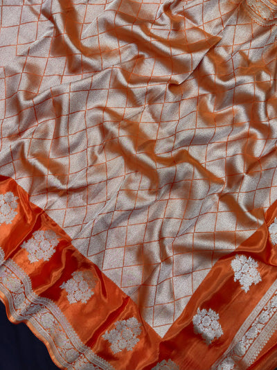 Elegant Raw Mango Silk Saree with Rich Texture (Alfi Buta)