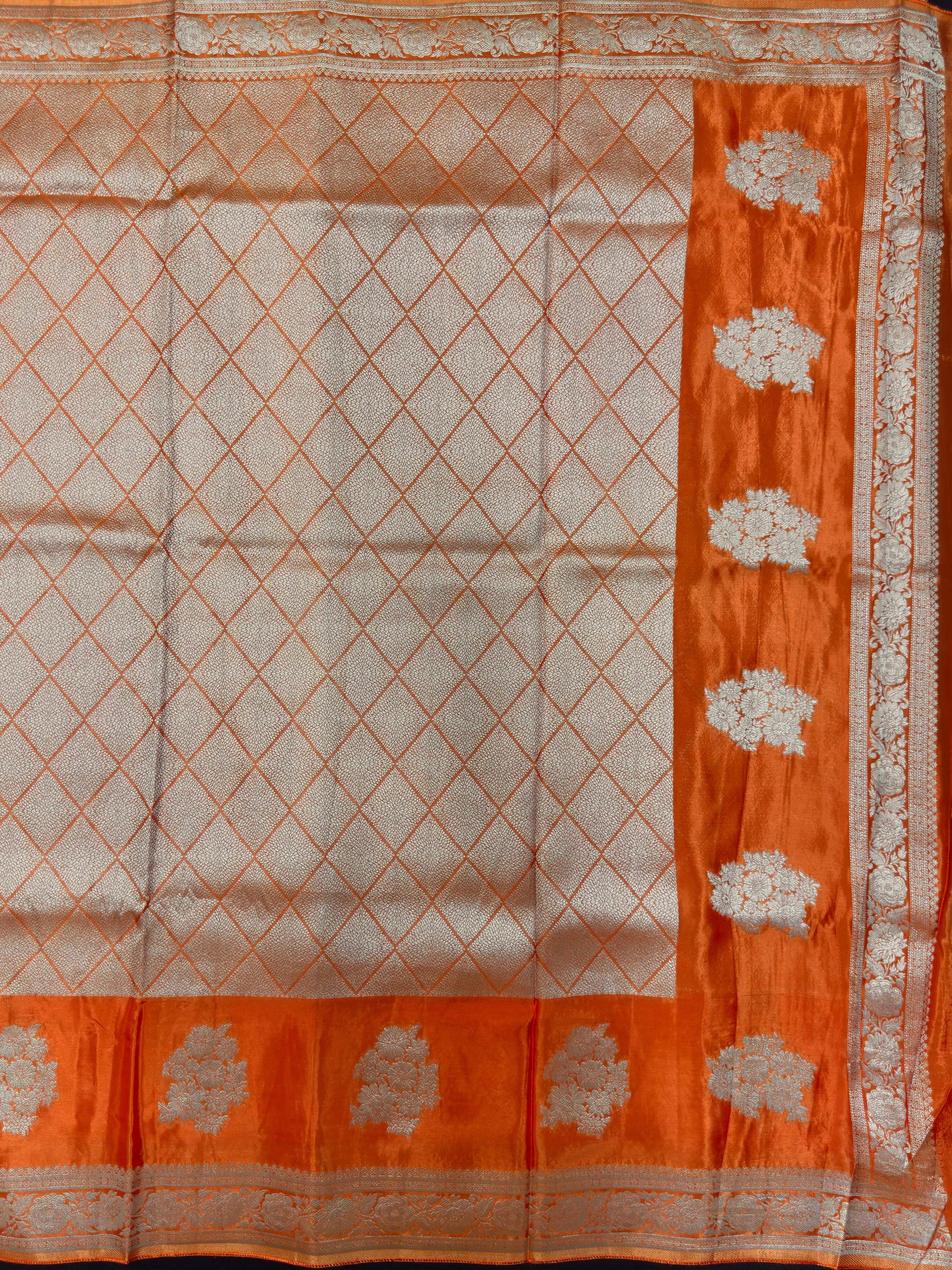 Elegant Raw Mango Silk Saree with Rich Texture (Alfi Buta)