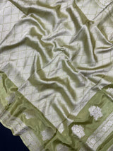 Elegant Raw Mango Silk Saree with Rich Texture (Alfi Buta)