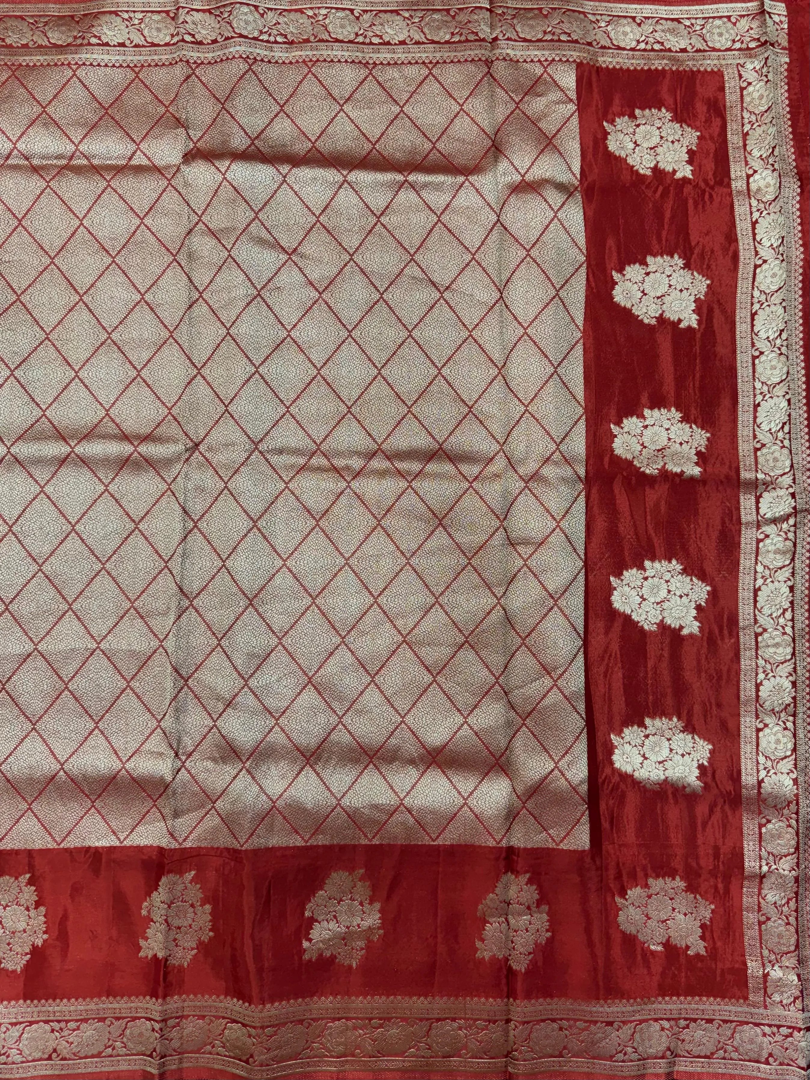 Elegant Raw Mango Silk Saree with Rich Texture (Alfi Buta) 