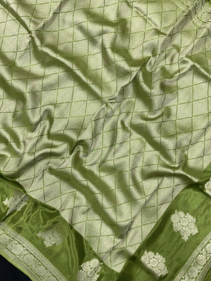 Elegant Raw Mango Silk Saree with Rich Texture (Alfi Buta) 