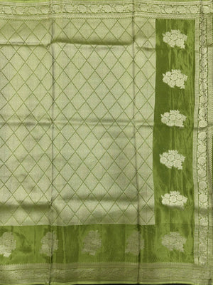 Elegant Raw Mango Silk Saree with Rich Texture (Alfi Buta) 