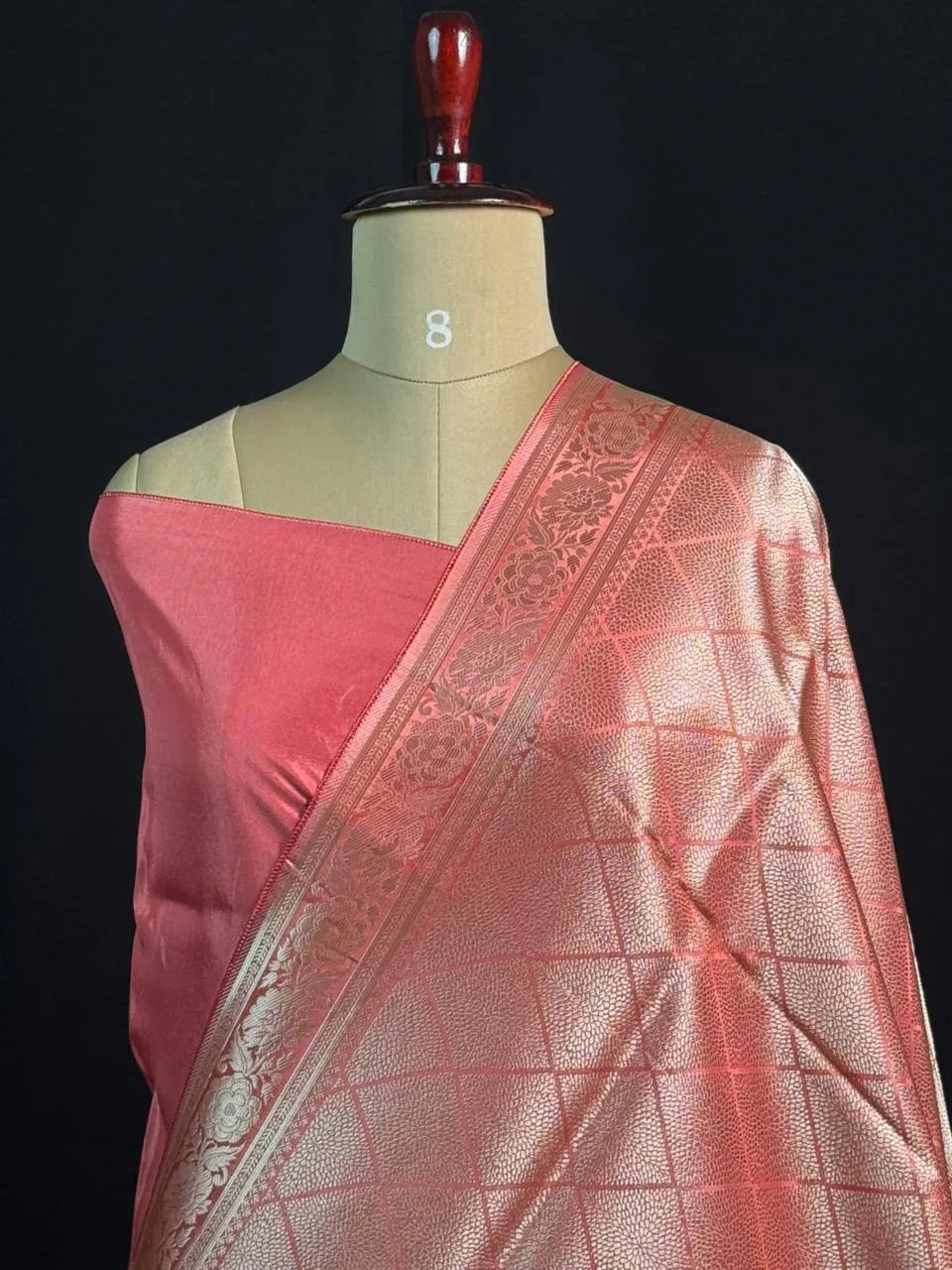 Elegant Raw Mango Silk Saree with Rich Texture (Alfi Buta)