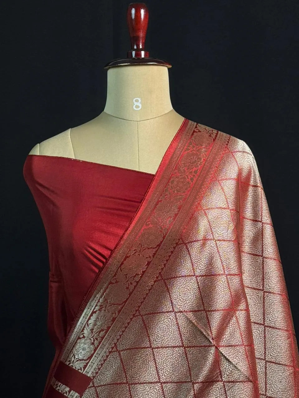 Elegant Raw Mango Silk Saree with Rich Texture (Alfi Buta)
