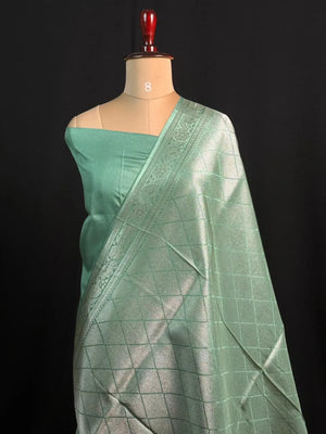 Elegant Raw Mango Silk Saree with Rich Texture (Alfi Buta)