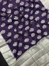 Graceful Flowing Georgette Saree-(Anjali Jaal)