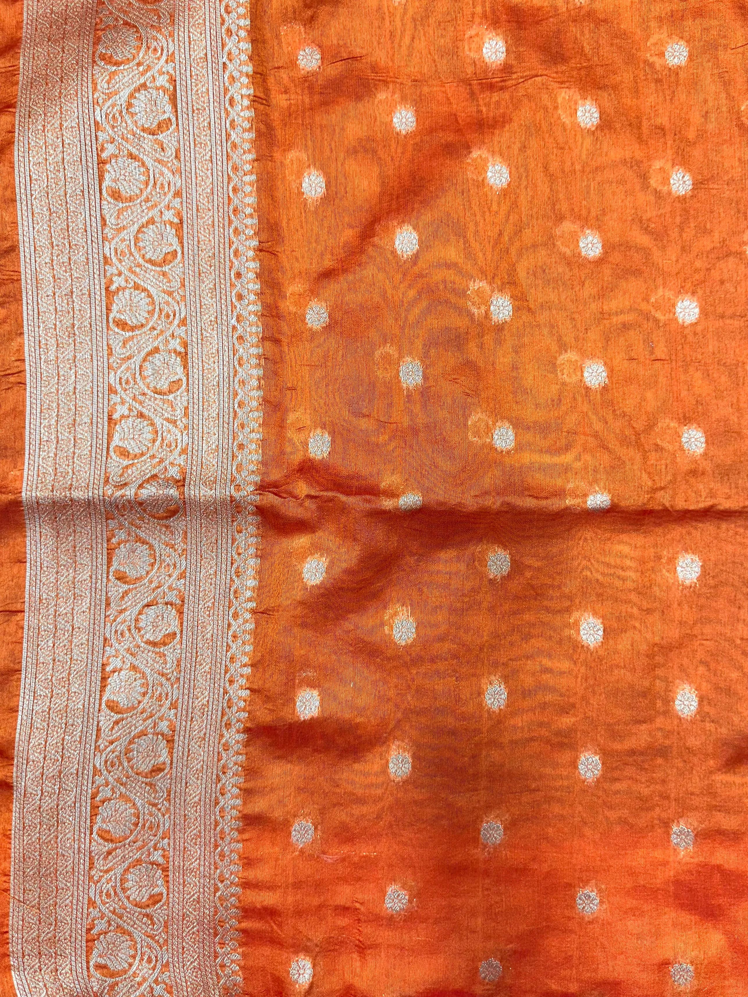 Premium Raw Silk Saree – Rich Texture & Lustrous Finish (Anjali Jaal)