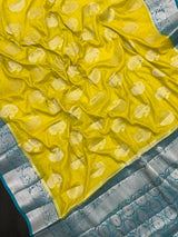 Graceful Flowing Georgette Saree-(Anjali Jaal)