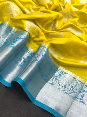 Graceful Flowing Georgette Saree-(Anjali Jaal)