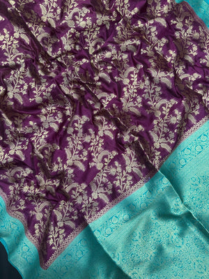 Premium Raw Silk Saree – Rich Texture & Lustrous Finish (Anjali Jaal)