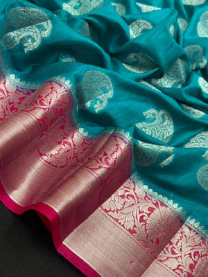 Graceful Flowing Georgette Saree-(Anjali Jaal)