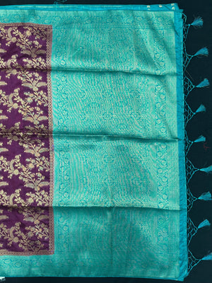 Premium Raw Silk Saree – Rich Texture & Lustrous Finish (Anjali Jaal)
