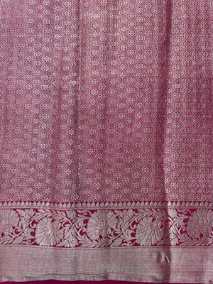 Graceful Flowing Georgette Saree-(Anjali Jaal)