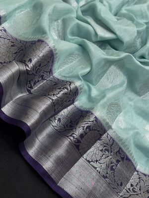 Graceful Flowing Georgette Saree-(Anjali Jaal)