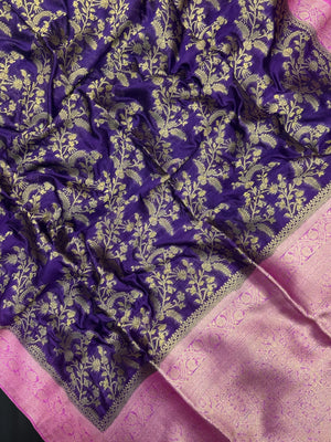 Premium Raw Silk Saree – Rich Texture & Lustrous Finish (Anjali Jaal)