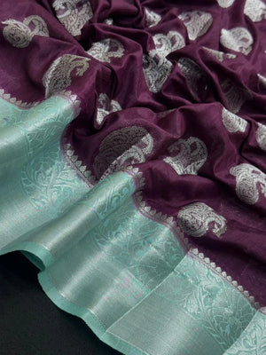 Graceful Flowing Georgette Saree-(Anjali Jaal)