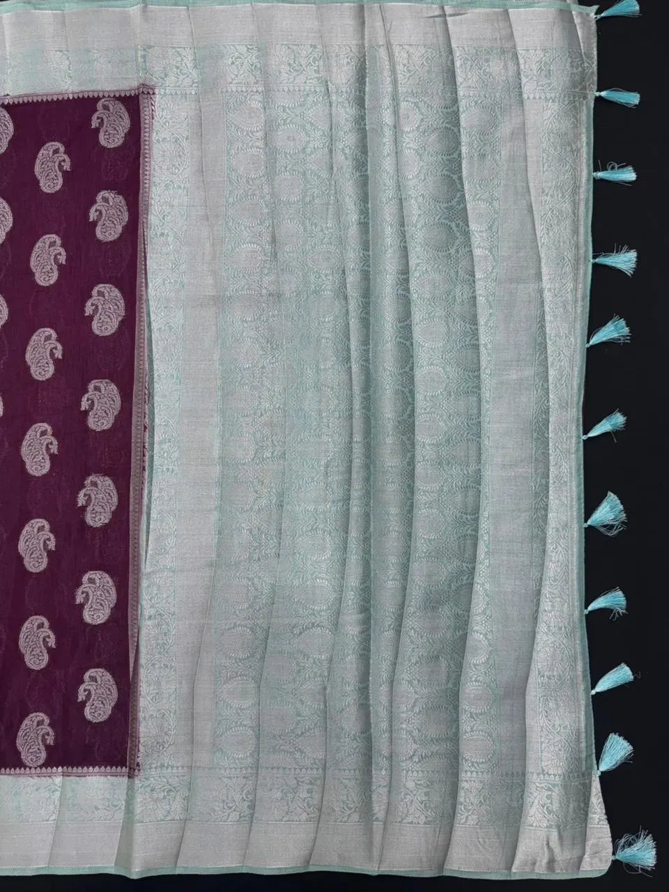 Graceful Flowing Georgette Saree-(Anjali Jaal)